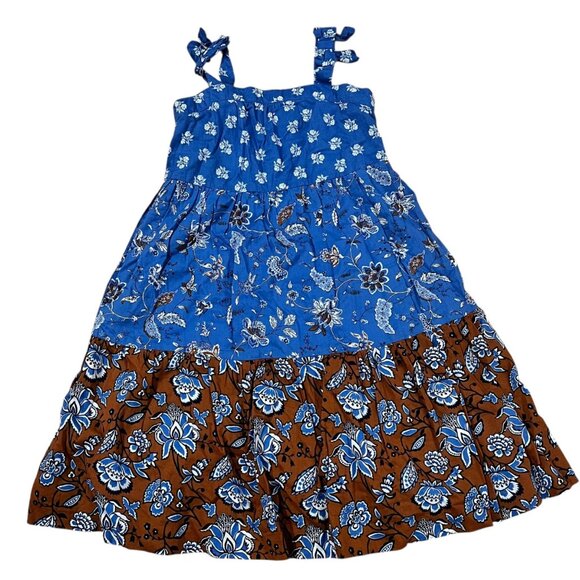 Girls Janie And Jack Floral Tiered Dress With Bow Straps 2T - Picture 1 of 4